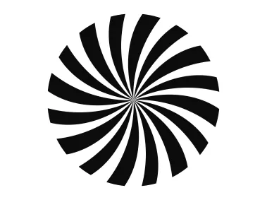 Spiral Swirl Shape Dynamic and Hypnotic Design Element Logo Template