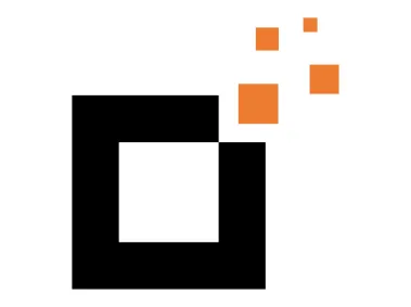 Square Shape with Square Dots Logo Template