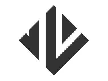 Square V Letter Shape Logo Template