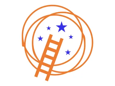 Stairway to the Stars in Circle Logo Template