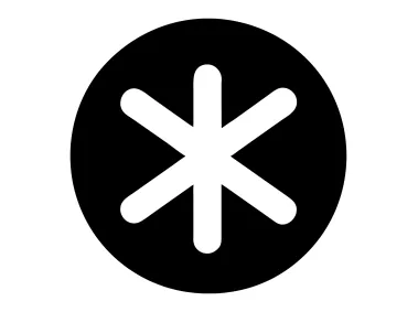 Star Asteriks in Circle Logo Template