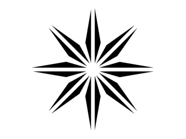 Star Geometric Shape Logo Template