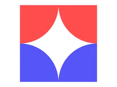 Star in Quarter Square Logo Template