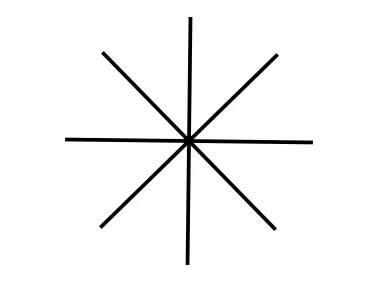 Star Polygon Geometric Shape Logo Template