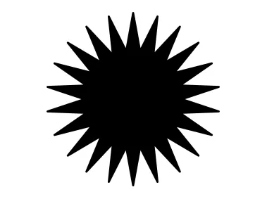 Starburst Geometric Shape Logo