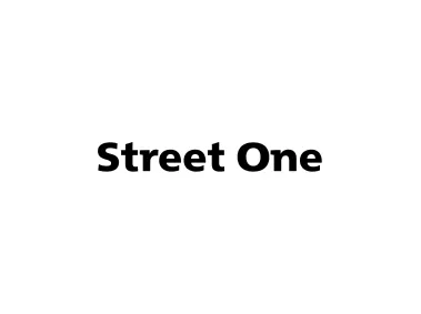 Street One Logo
