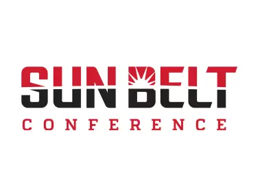 Sun Belt Conference 2020 Wordmark in Arkansas State Colors Logo