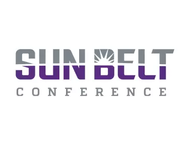 Sun Belt Conference 2020 Wordmark in Central Arkansas Colors Logo
