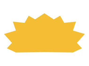 Sunburst Shape Logo Template