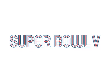 Super Bowl V Logo