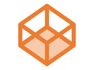 SVG 3D Linear Cube Logo Template