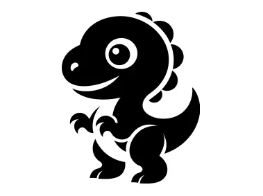 SVG Baby Dinosaur Logo Template