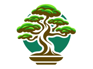 SVG Bonsai Tree Logo Template