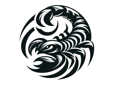 SVG Circle Scorpion Logo Template