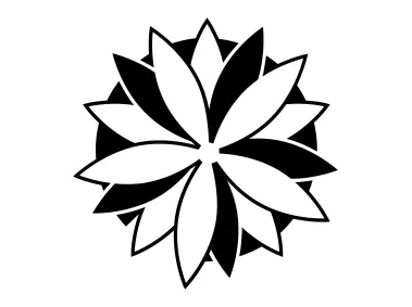 SVG Geometric Mandala Flower Logo Template