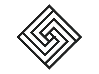 SVG Geometric Maze Logo Template