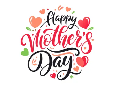 SVG Happy Mothers DayText Design Vector