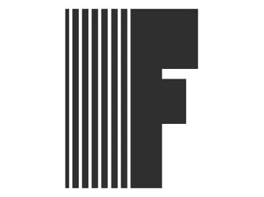 SVG Letter F with Lines Logo Template