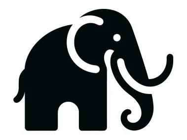 SVG Mastodon Elephant Logo Template