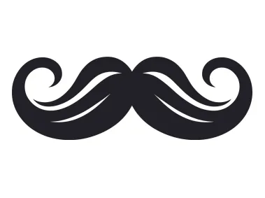 SVG Mustache Logo Template