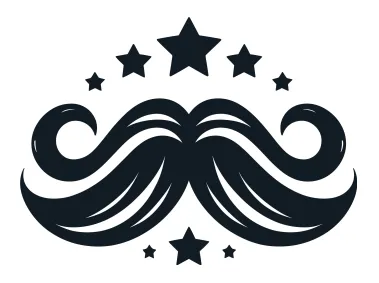 SVG Mustache Logo Template