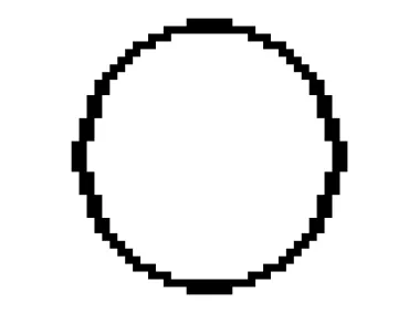 SVG Pixel Circle Logo Template