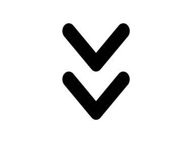 Double Angle Down Arrows Icon