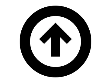 SVG Up Arrow in Circle Icon