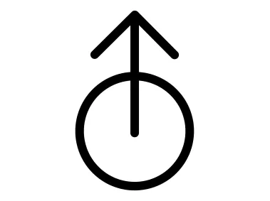 Up Arrow with Circle Icon