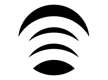 SVG Wifi Signal Wave Shape Logo Template