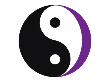 SVG Yin and Yang Symbol Logo Template
