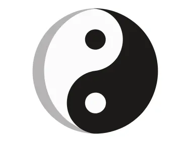 SVG Yin Yang Symbol Logo Template
