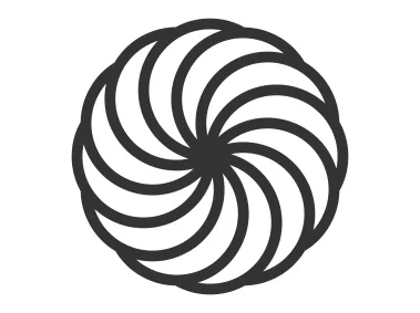 Swirling Abstract Circular Logo Template