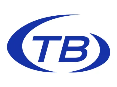 TB Letters in Elips Shape Logo Template