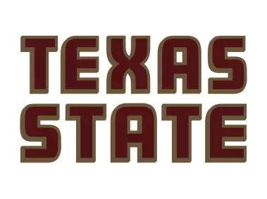 Texas State Athletics Wordmark Logo