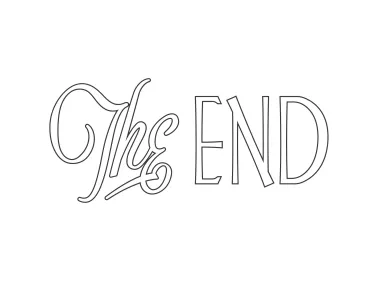 The End Text Logo