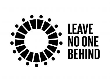 The Global Goals Leave No One Behind Black Logo