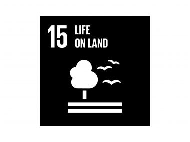 The Global Goals Life on Land Black Logo