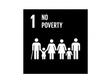 The Global Goals No Poverty Black Logo