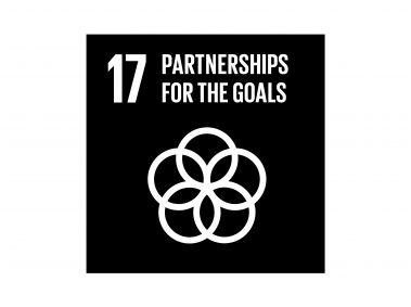 The Global Goals Partnership for the Goals Black Logo
