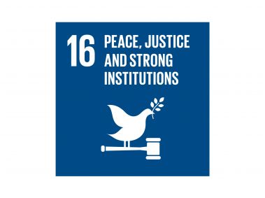 The Global Goals Peace Justice and Strong Institutions Logo