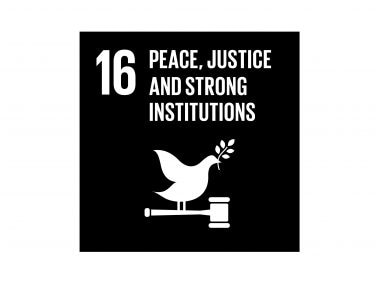 The Global Goals Peace Justice and Strong Institutions Black Logo
