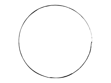 Thin Line Grunge Circle Logo Template