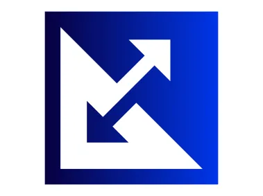 Triangle Arrow in Square Logo Template