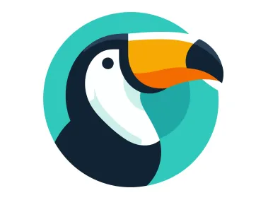 Tucan in Circle Logo Template