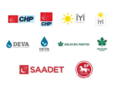 Türkiye Altılı Masa Partileri Logo