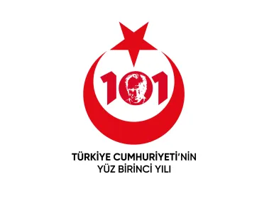 Türkiye Cumhuriyeti'nin 101 Yılı Atatürk Logo