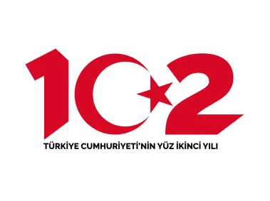 Türkiye Cumhuriyeti'nin 102 Yılı Logo