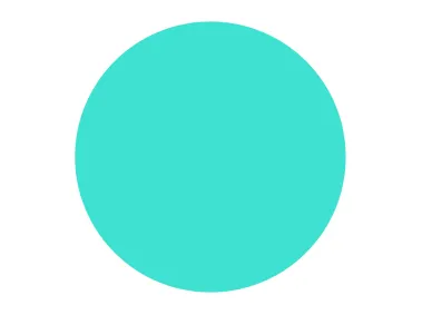 Turquoise Circle Shape Logo Template