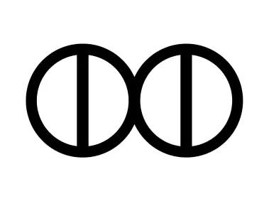 Two circles and bars Ukrainian National Party Logo